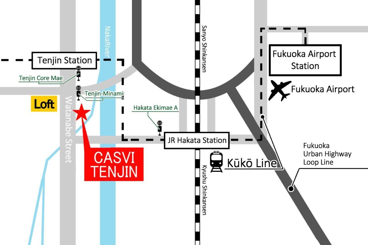 Hotel Casvi Tenjin Fukuoka  Exterior photo
